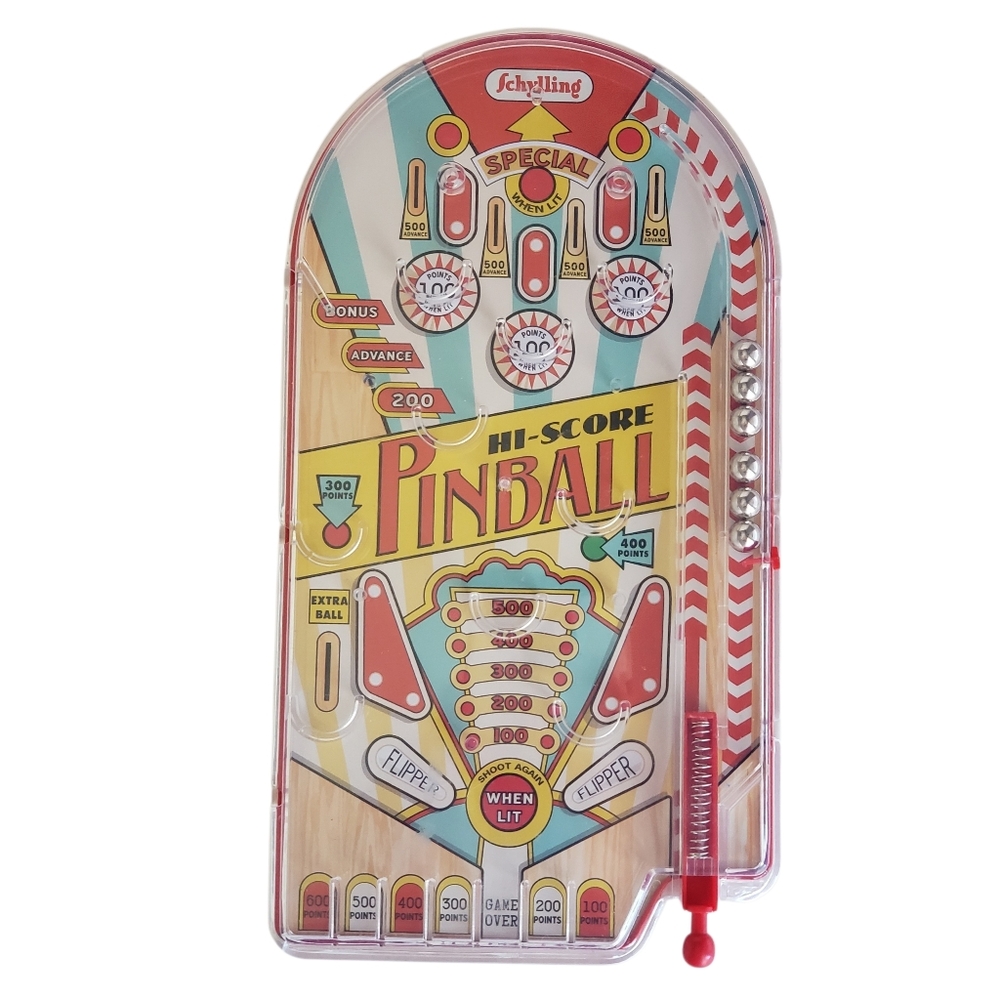 Hi-Score Handheld Pinball Game Schylling Pinball Games